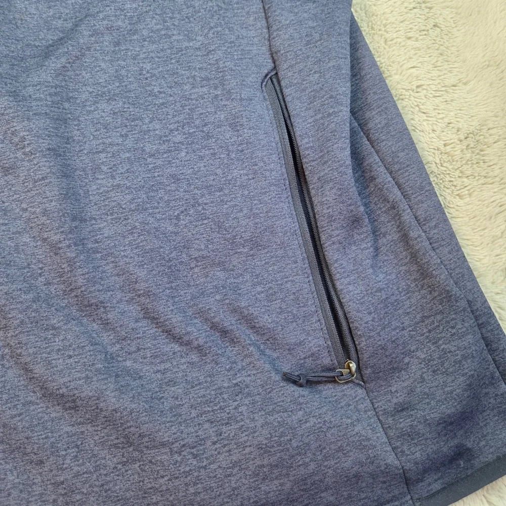 The North Face Full Zip‎ Fleece Jacket Mens XXL Horizon Services Blue Heather
